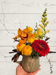 70 Under 1: Self Love Keepsake mug with florals.