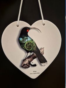 Ceramic Artwork 1: Huia Ceramic heart