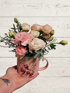 Blooms with mug