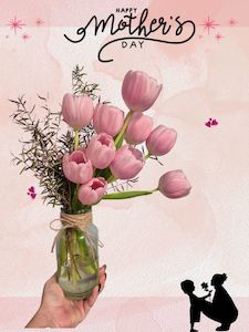 Mother's Day - Tulips in vase