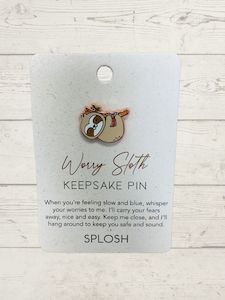 Keepsake Pins: Keepsake pin - Worry Sloth
