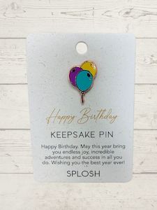 Keepsake pin - Happy Birthday