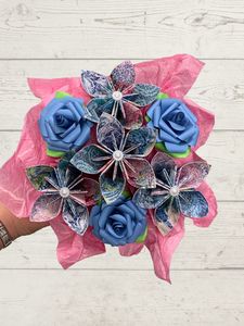 Paper flower posy (H15)