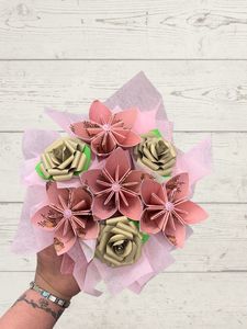 Paper flower posy (H12)