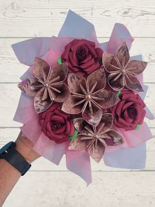 Paper flower posy (6)