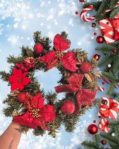Christmas wreath - red