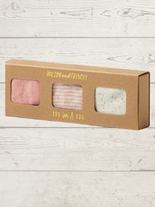 Jamie Kay Clothing: Wilson & Frenchy - Organic 3 pack Socks in a box