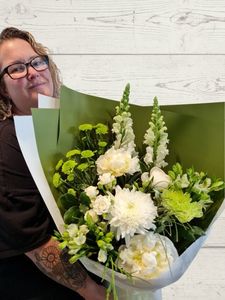 Whites and Greens Seasonal Bouquet