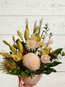 White and Green floral arrangement