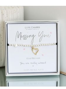 Missing You Bracelet NZ – Life Charms Sympathy & Thinking of You Gift