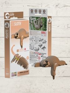 Entertainment: EUGY Sloth 3D Puzzle – Eco-Friendly Kids Craft Kit