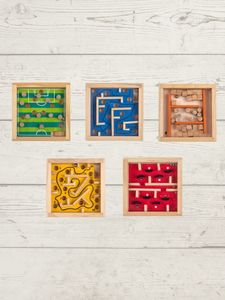 Entertainment: Wooden Labyrinth Game of Skill - 6 variations