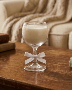Handmade Soy Candle in wine glass – Available in a Range of Scents (H)