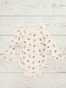 Baby Clothing And Wraps: Jamie Kay Organic Cotton Bodysuit – Honey bear cloud