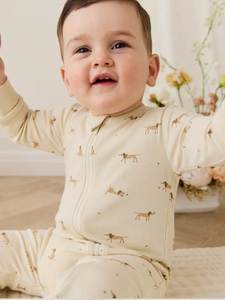 Jamie Kay Organic Cotton Reese Onepiece - Play ball cassava