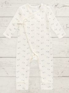Baby Clothing And Wraps: Jamie Kay Organic Cotton Pointelle Estelle Onepiece - Molly Blue