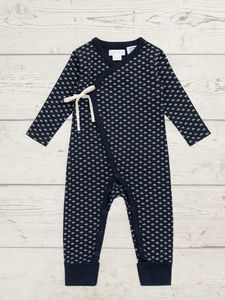 Baby Clothing And Wraps: Jamie Kay Organic Cotton Onepiece – Lisa Petite Indigo