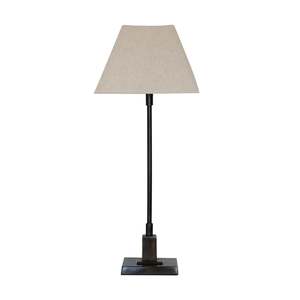 Lamps: LUXOR RECTANGLE LAMP BASE IN DARK BRONZE/BLACK FINISH