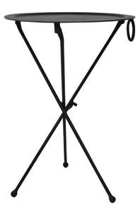 Round Black Atlas Table