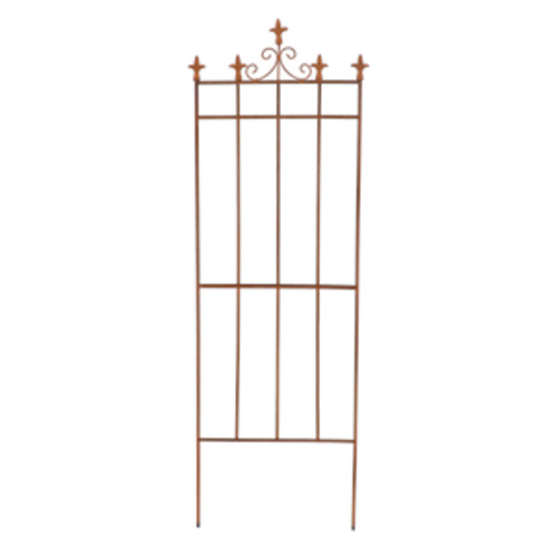 Cast Iron Plant Support 2D Fleur-de-lis 54x165cm