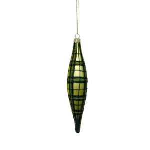 GREEN TARTAN GLASS OLIVE