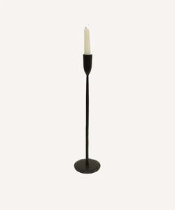 French Country Collection: Dax Black Candleholder Large