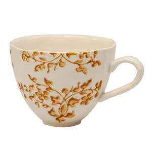 Florentine Ochre Handpainted Cup