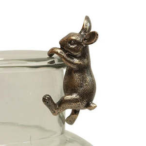 Mothers Day: Hanging Bunny Decor Gold