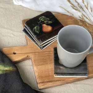 Raphael Pear Coasters ~ 4 Pieces