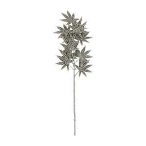 Tree Decorations: Champagne maple leaf pick