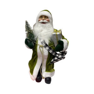 Christmas Decor 1: Standing Santa in Lime