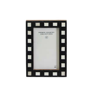 Picture Frames: Black & White Squares Photo Frame 3x5"