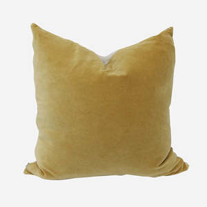 Homewares: Mustard Linen with Natural Linen Back