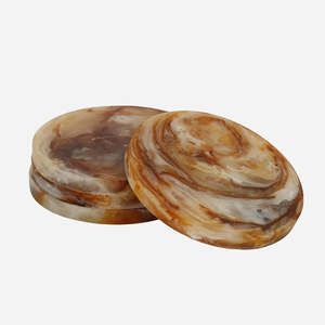 Marbled Topaz Coaster Set