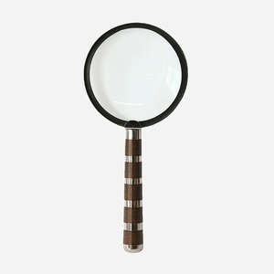 Homewares: Magnifying Glass with Bronze & Silver Sections