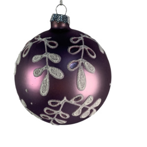 Christmas Decor: Dusky Purple with White Petals