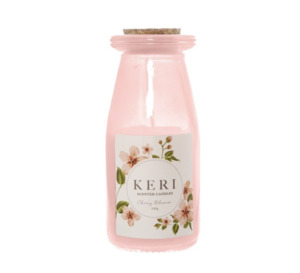 Milk Jar Candle Cherry Blossom - Flowers that Wow- Florist - South Auckland Delivery
