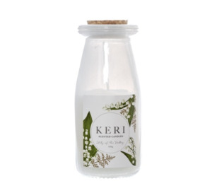 Milk Jar Candle Melody Valley of Lily - Flowers that Wow- Florist - South Auckland Delivery