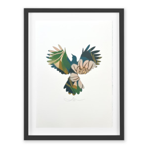 Frontpage: Stencil Lily: Tūī