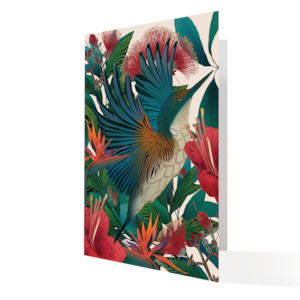 Kotare & Pohutukawa A4 Art Card