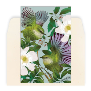 Stationery: Tītipounamu & Karamu Greeting Card
