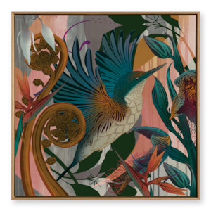 Printed Canvas: Kingfisher2 & Punga Printed Canvas