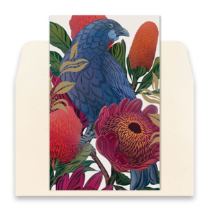 Gifts: Kōkako & Banksia Greeting Card