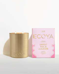 Candle: Holiday: Sweet Pea & Jasmine Grand Goldie Candle