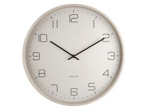 For The Minimalist: Lofty Wall Clock - Grey (40cm)