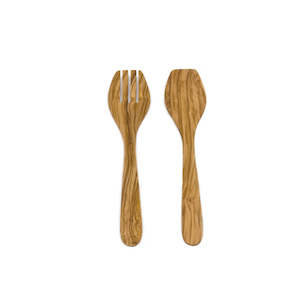 SALAD SERVERS 30CM - Olive Wood