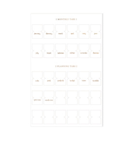 Planner Tab Stickers | Signature | Lettering