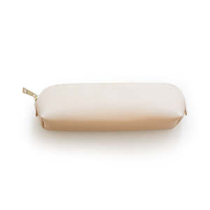 Leather pencil case nude