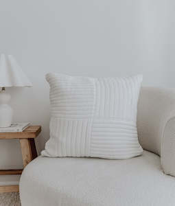 Ivory Corduroy Cushion Cover
