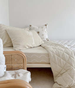Jersey Cotton Sheet - Coastal Marle